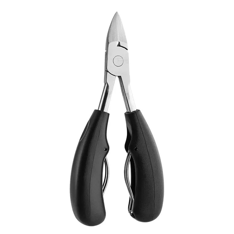 Heavy Duty Nail Clippers with Carbon Steel Blade and Integrated File, Dual Set