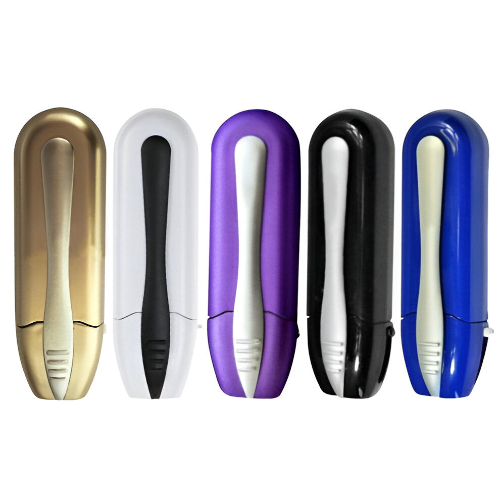Eyeglass Cleaner with Retractable Brush and Carbon Pads, Pocket Sized