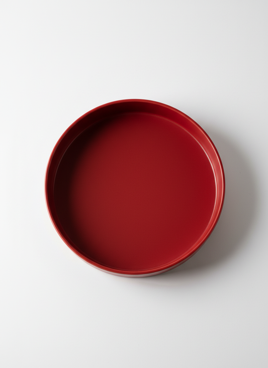 Raised Border Minimalist Decorative Plate