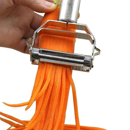 Vegetable Peeler with Dual Stainless Steel Blades and Julienne Cutter