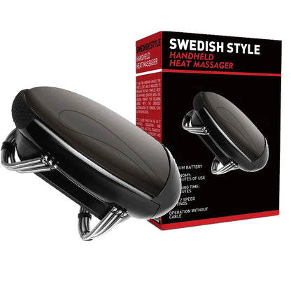 Cordless Handheld Massager with Heat Function and Adjustable Intensity, Neck Back Head Face