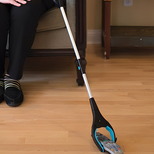 Grabber Stick with Rotating Jaw and 32-Inch Reach, Foldable Design