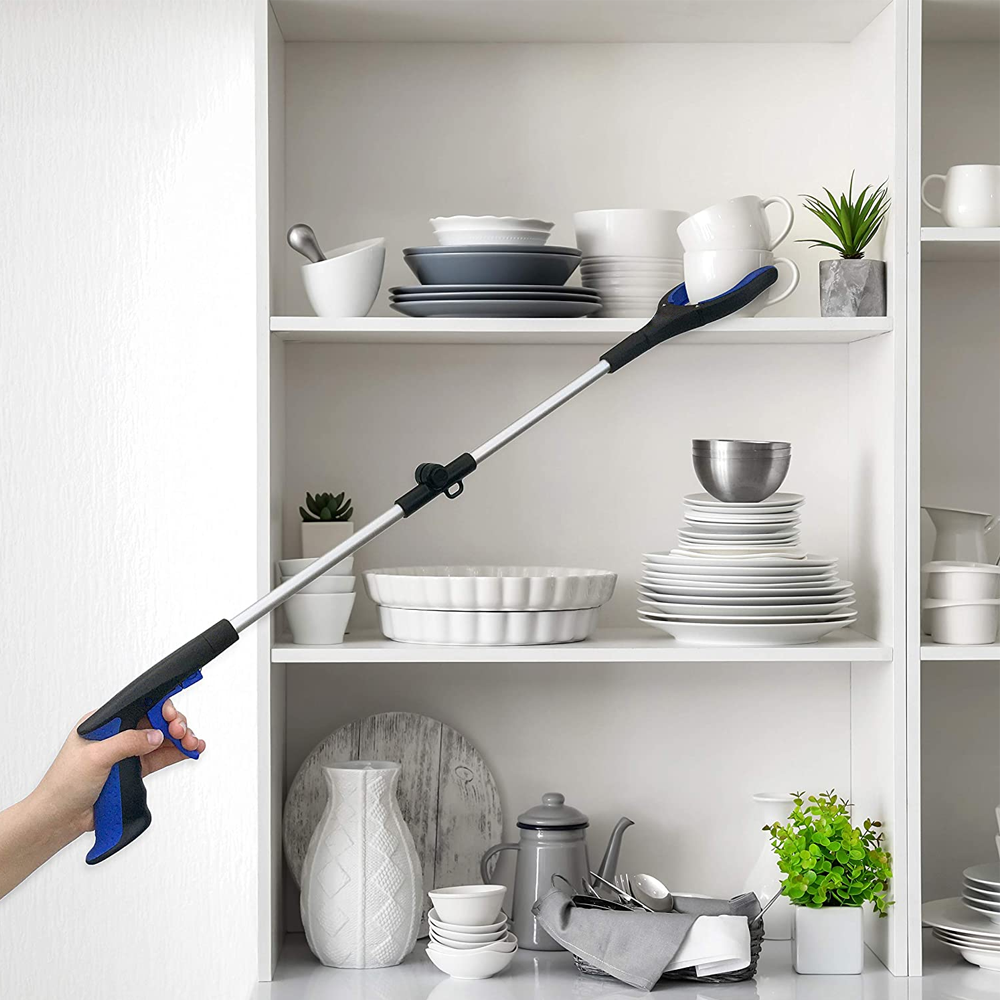 Grabber Stick with Rotating Jaw and 32-Inch Reach, Foldable Design