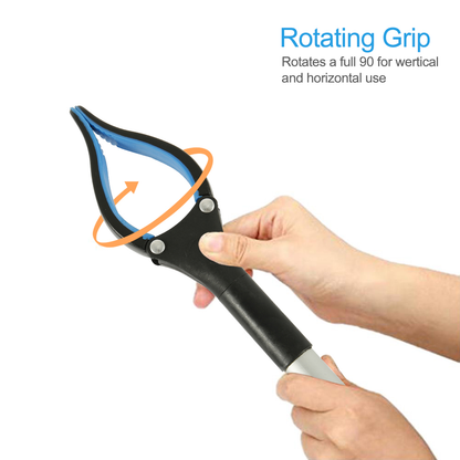 Grabber Stick with Rotating Jaw and 32-Inch Reach, Foldable Design