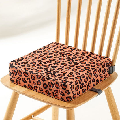 Adjustable Booster Seat with Safety Straps and Removable Washable Cover for Toddlers