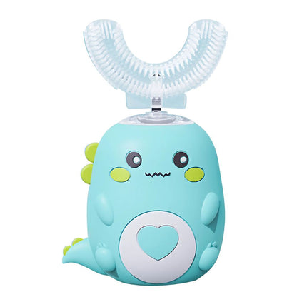 Kids Sonic Toothbrush with U-Shaped Head and Blue Light, 2-12 Years