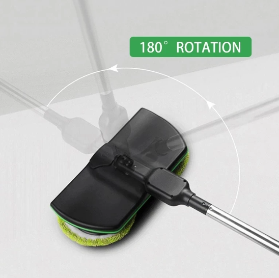 Rechargeable Spin Mop with Dual Motors and 180-Degree Swivel Head