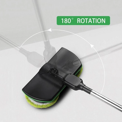 Rechargeable Spin Mop with Dual Motors and 180-Degree Swivel Head