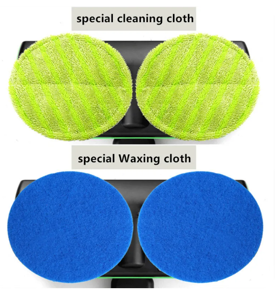 Rechargeable Spin Mop with Dual Motors and 180-Degree Swivel Head