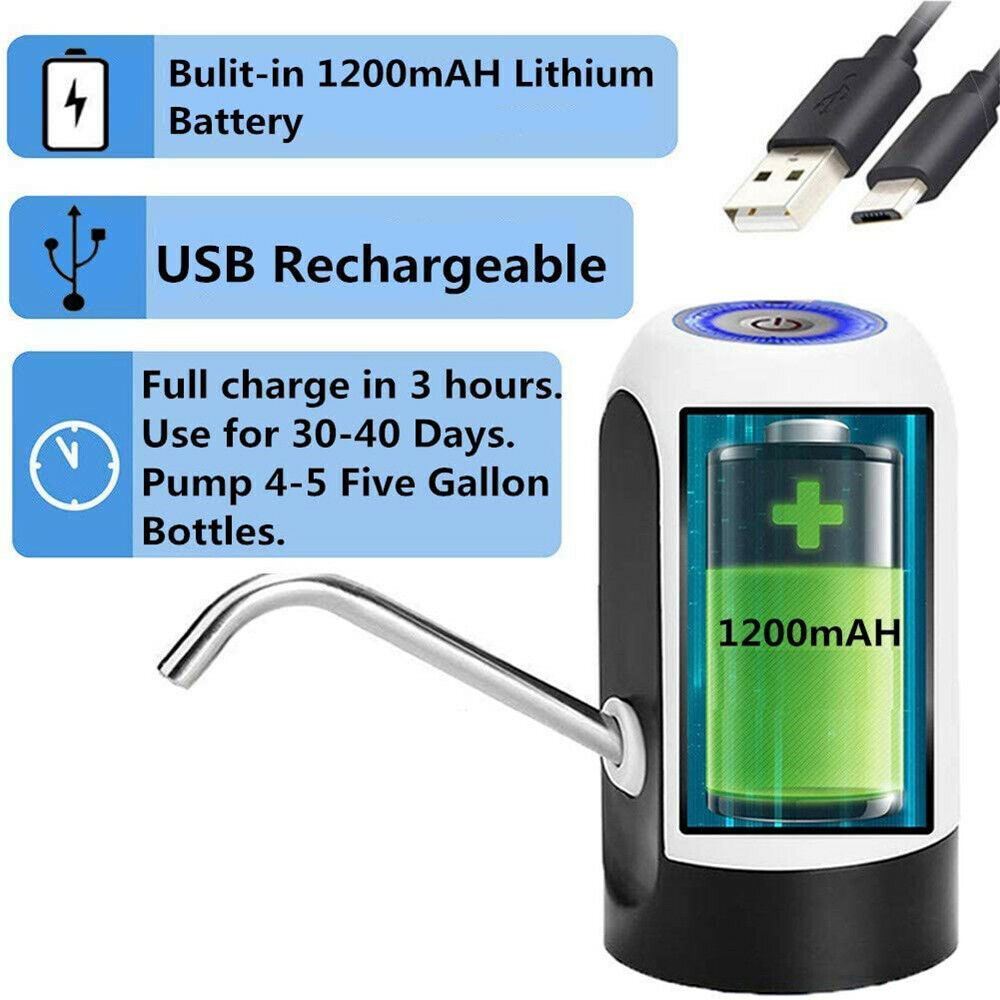 Rechargeable Water Pump with Stainless Steel Tube and One Button Operation
