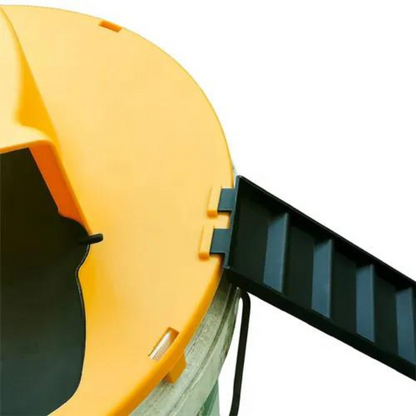 Bucket Cover Mouse Trap with Auto Reset Flip Slide and Dual Ladders