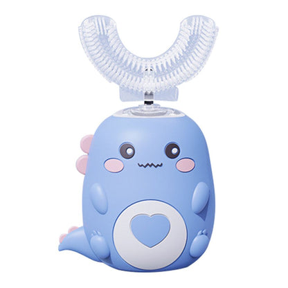 Kids Sonic Toothbrush with U-Shaped Head and Blue Light, 2-12 Years