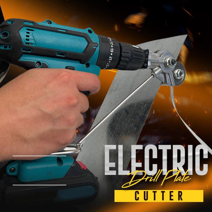 Metal Sheet Cutter Drill Attachment with Blade Guard and 3mm Capacity