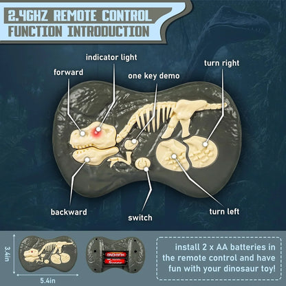 Walking Velociraptor Dinosaur Toy with Wireless Remote and Sound Effects