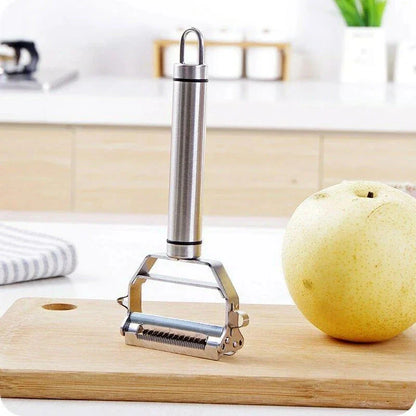 Vegetable Peeler with Dual Stainless Steel Blades and Julienne Cutter