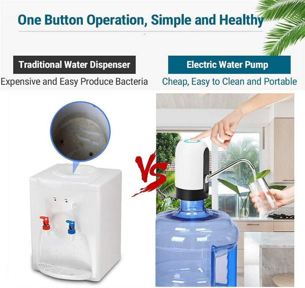 Rechargeable Water Pump with Stainless Steel Tube and One Button Operation