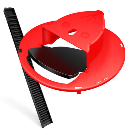 Bucket Cover Mouse Trap with Auto Reset Flip Slide and Dual Ladders
