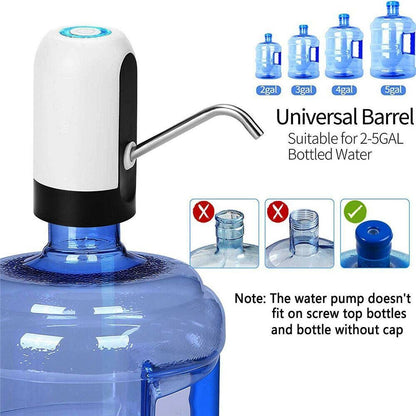 Rechargeable Water Pump with Stainless Steel Tube and One Button Operation