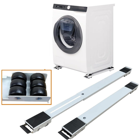 Adjustable Appliance Dolly with 24 Wheels and Dual Brake Locks, 661lb Capacity