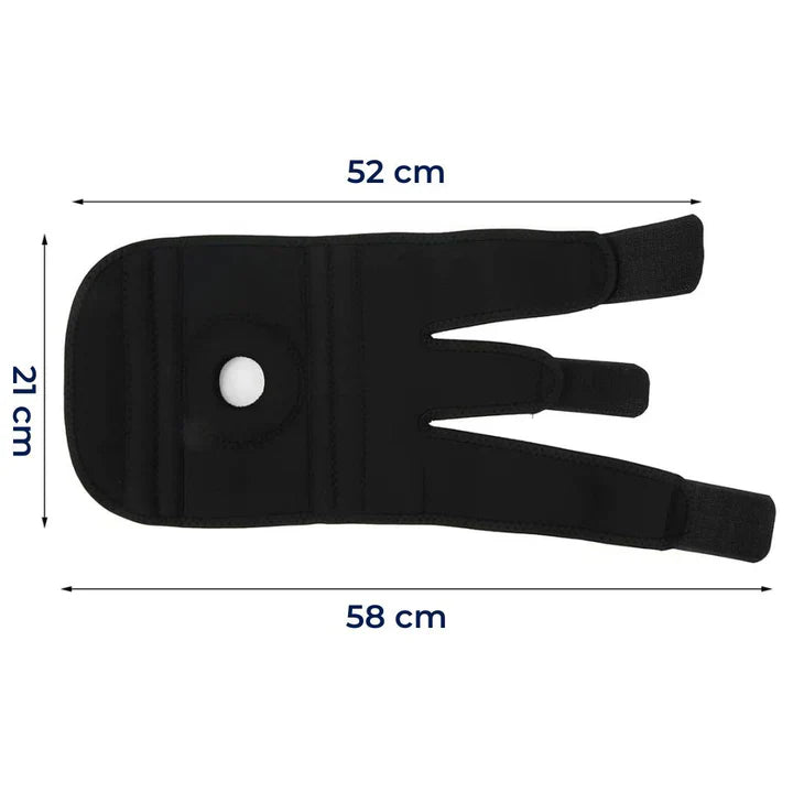 Adjustable Knee Brace with Compression and Side Stabilizers for Injury Recovery