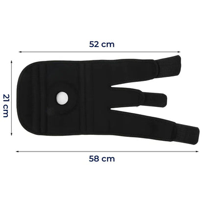Adjustable Knee Brace with Compression and Side Stabilizers for Injury Recovery