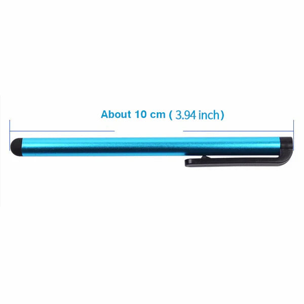 Capacitive Touch Screen Stylus Set with Soft Rubber Tips and Aluminum Body, 10 Pack