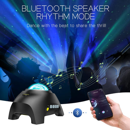 Moving Northern Lights Projector with Dual Lens and Music Sync, Remote Control