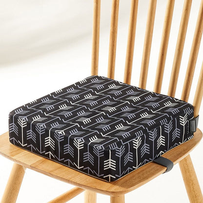 Adjustable Booster Seat with Safety Straps and Removable Washable Cover for Toddlers