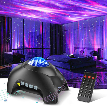Moving Northern Lights Projector with Dual Lens and Music Sync, Remote Control