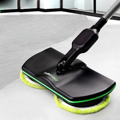 Rechargeable Spin Mop with Dual Motors and 180-Degree Swivel Head