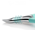 Curved Toenail Clipper with Powder Metallurgy Blades and Integrated Guard for Thick Nails