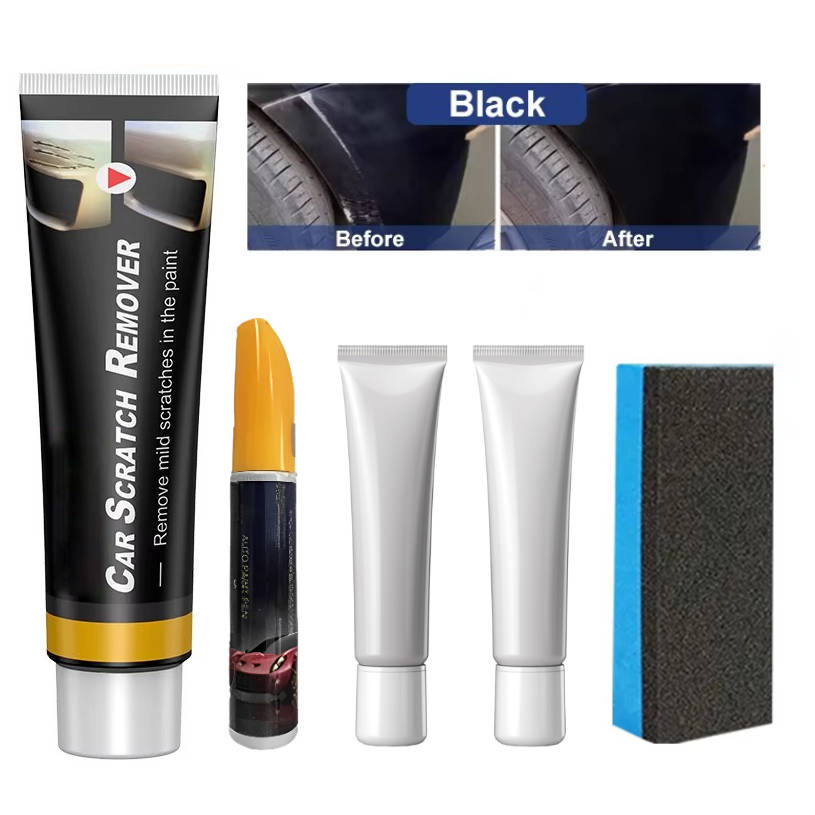 Automotive Scratch Repair Compound with Abrasive Formula and Wax Protection
