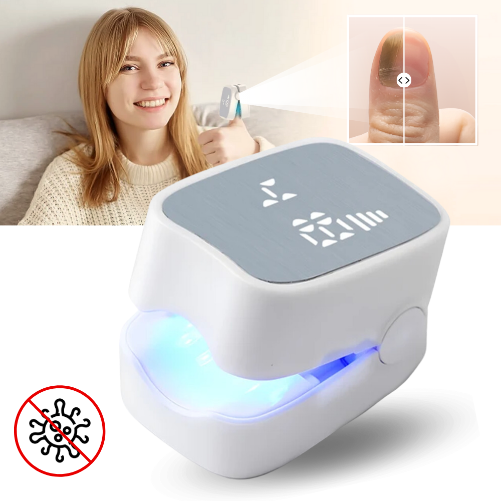 Dual Laser Nail Treatment Device with Blue Light and 7-Minute Auto Sessions