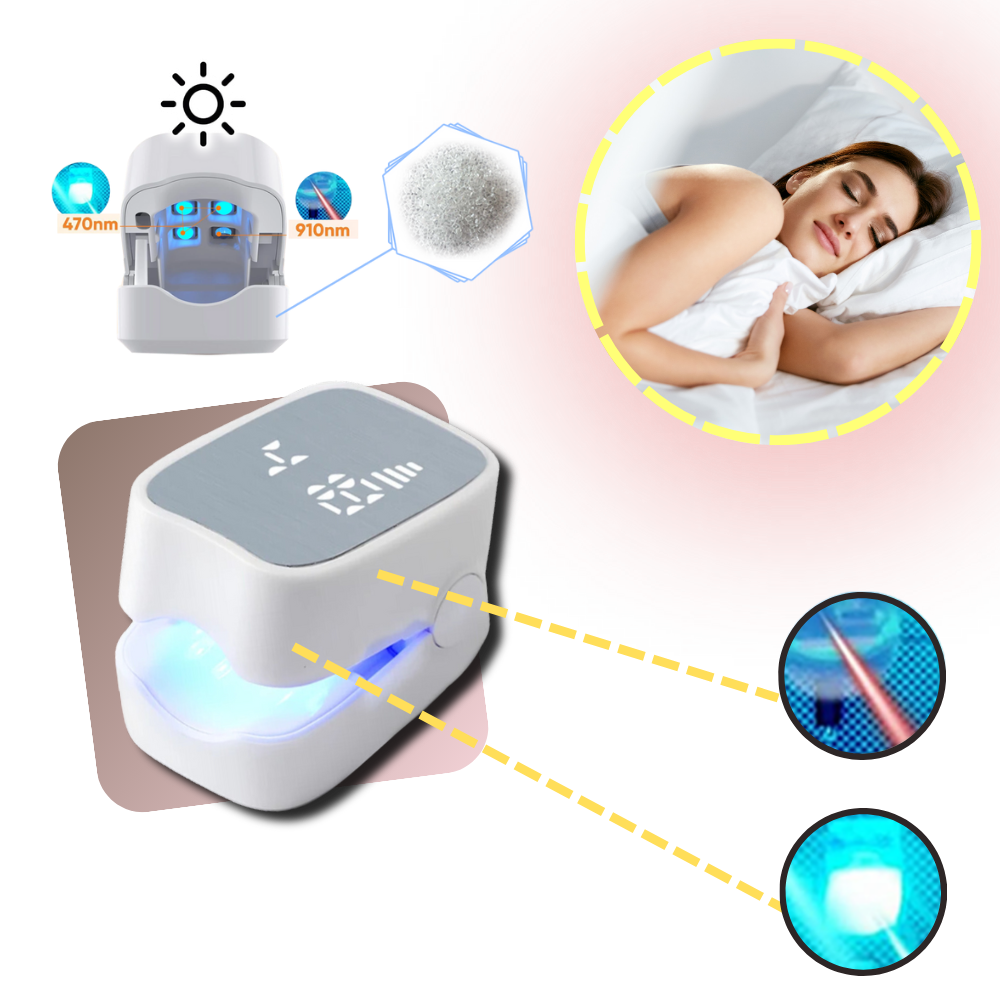 Dual Laser Nail Treatment Device with Blue Light and 7-Minute Auto Sessions