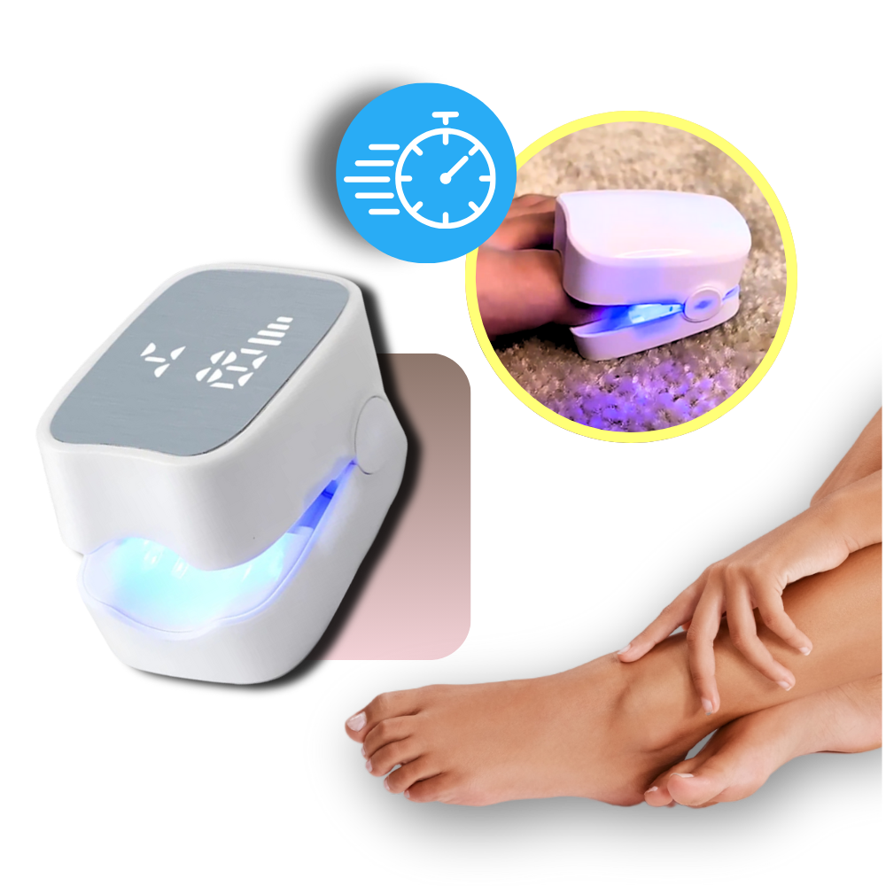 Dual Laser Nail Treatment Device with Blue Light and 7-Minute Auto Sessions