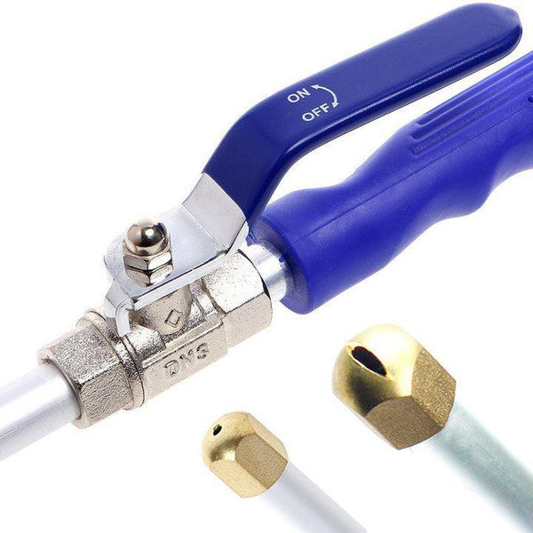 High Pressure Hose Nozzle with Copper Tip and Brass Connector for Garden Hose