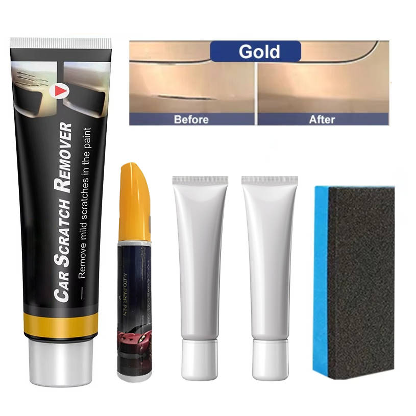 Automotive Scratch Repair Compound with Abrasive Formula and Wax Protection