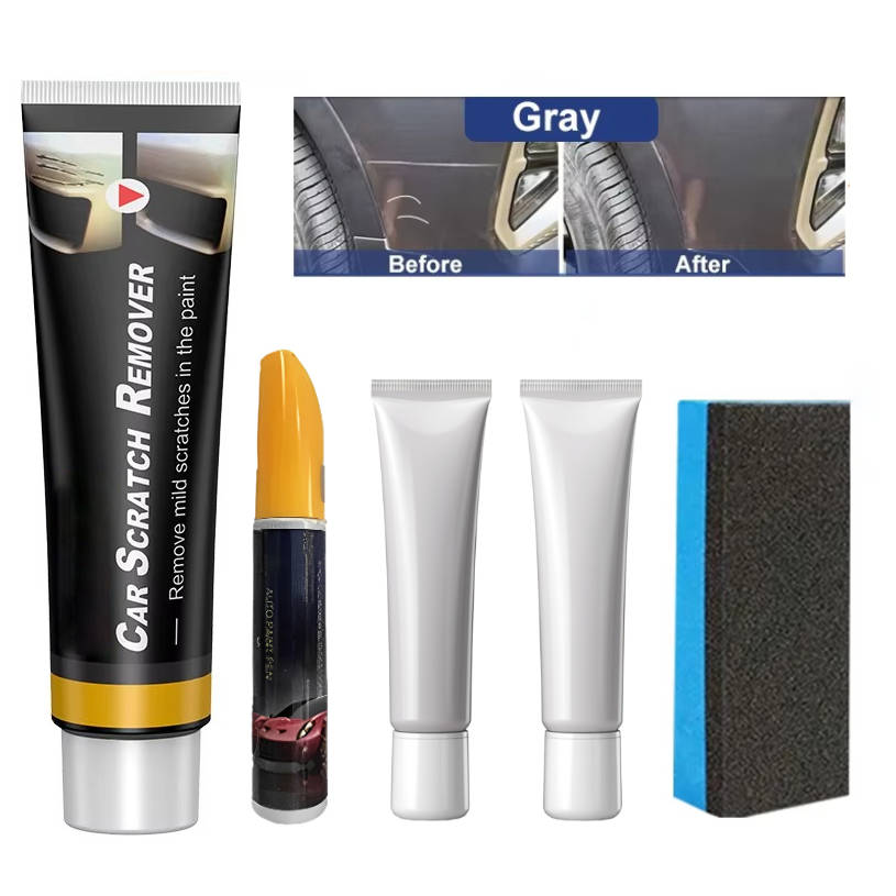 Automotive Scratch Repair Compound with Abrasive Formula and Wax Protection