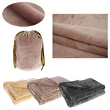 Flannel Heated Blanket with Power Bank Compatibility, 63x33 Inches