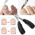 Heavy Duty Nail Clippers with Carbon Steel Blade and Integrated File, Dual Set