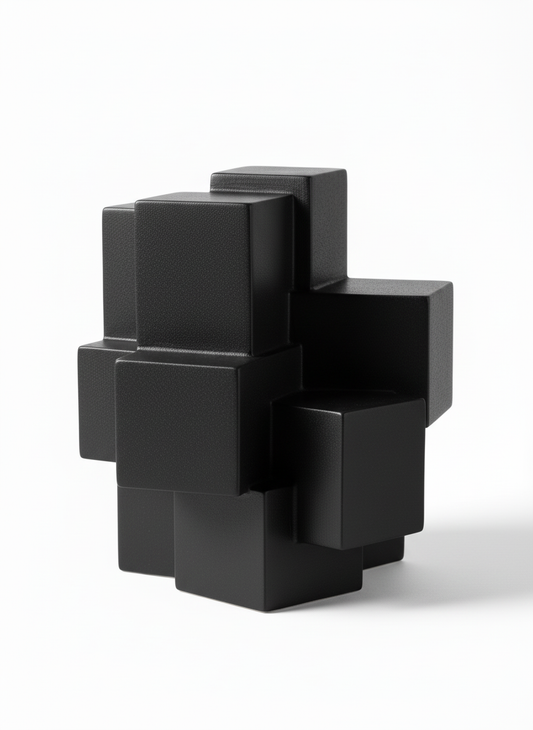 Abstract Geometric Porcelain Decorative Sculpture