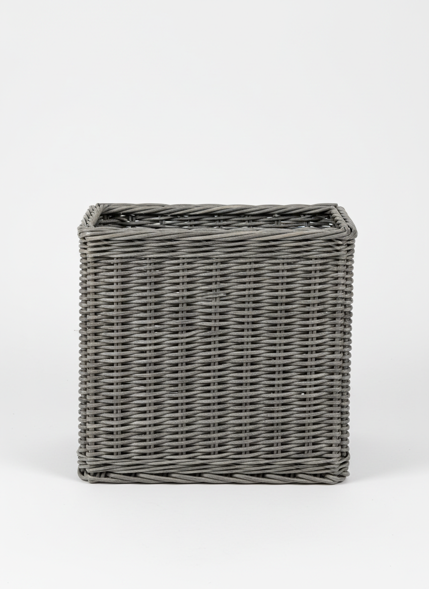 Rectangular Stiff Woven Decorative Basket