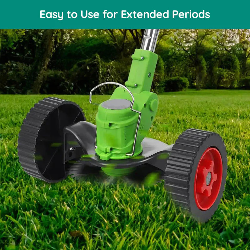 Cordless Grass Trimmer with 24V Motor and Three Interchangeable Blades