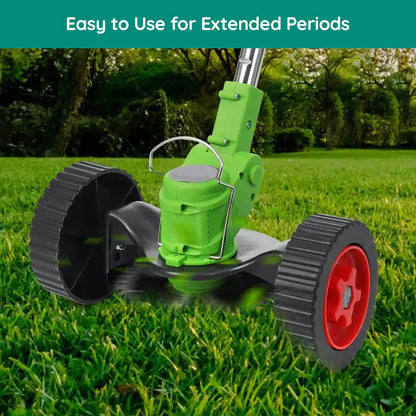 Cordless Grass Trimmer with 24V Motor and Three Interchangeable Blades