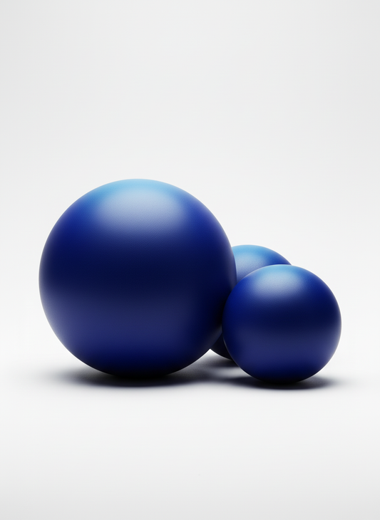 Porcelain Sphere Trio Table Sculpture