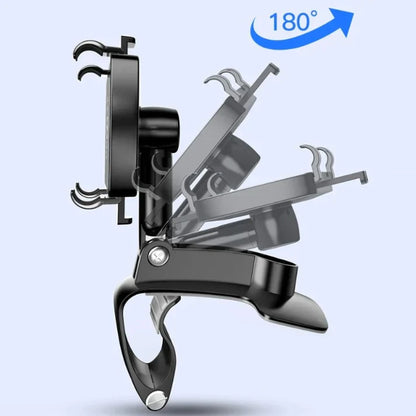 Dashboard Phone Mount with 360-Degree Rotation and Anti-Slip Grip Pads