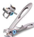 Wide Jaw Toenail Clipper with Cast Steel Blades and Ergonomic Handle