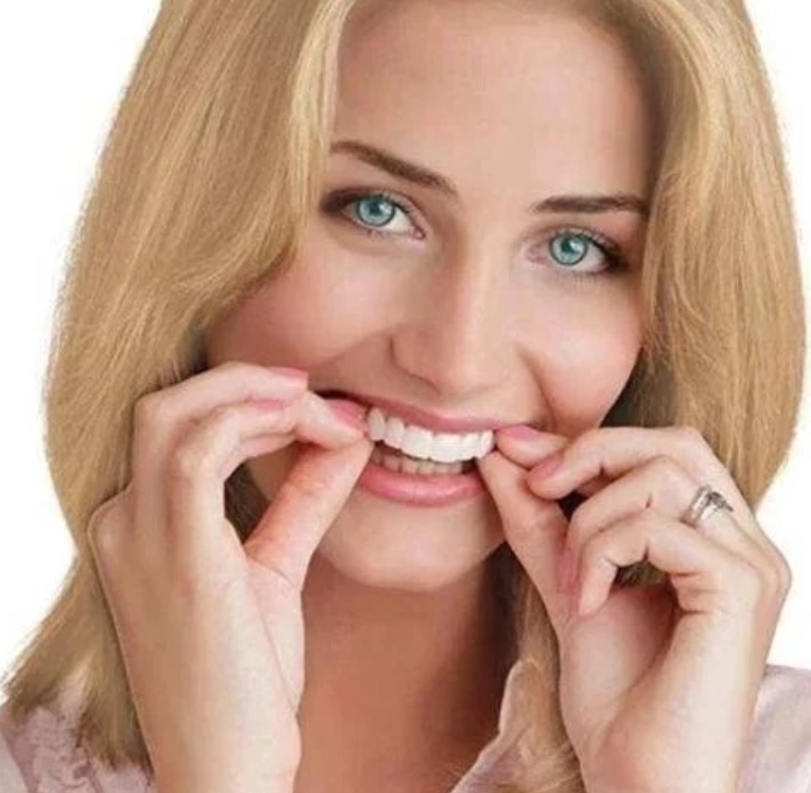 Cosmetic Tooth Cover with Snap Fit Design and Natural Color for Missing Teeth