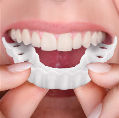 Cosmetic Tooth Cover with Snap Fit Design and Natural Color for Missing Teeth