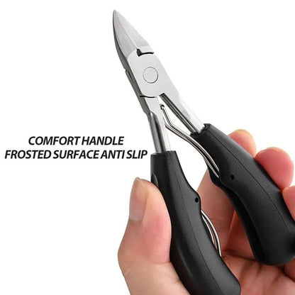 Heavy Duty Nail Clippers with Carbon Steel Blade and Integrated File, Dual Set